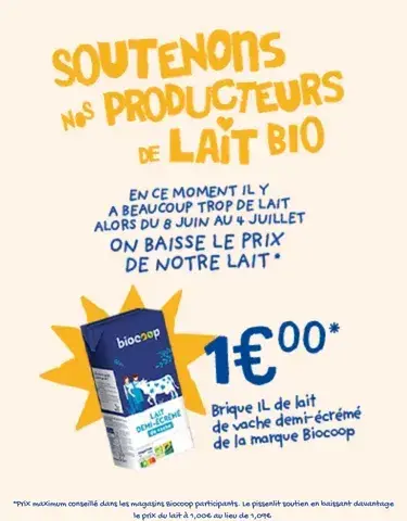 Soutenons nos producteurs de lait bio